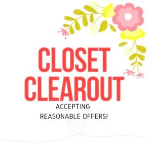 CLOSET CLEAROUT!!!!!!!!!